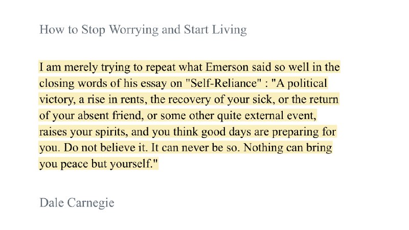 我只是试图重复爱默生在他的《自立》(Self-Reliance)一文结尾处所说的精彩话语：