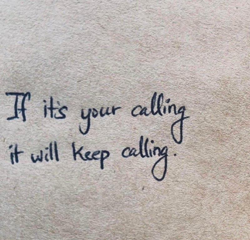 如果这是你的使命，它将一直召唤你