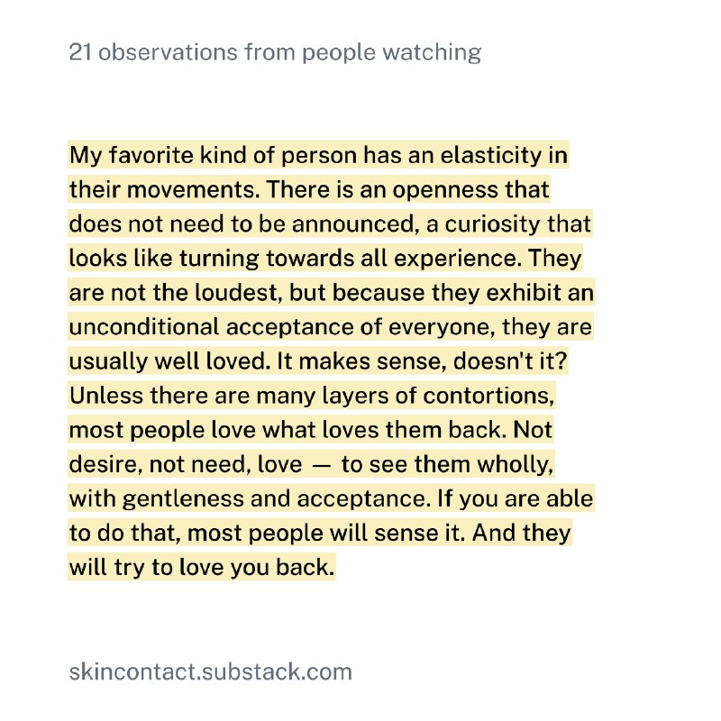 我最喜欢的那种人，举止之间带着一种柔韧的流动感