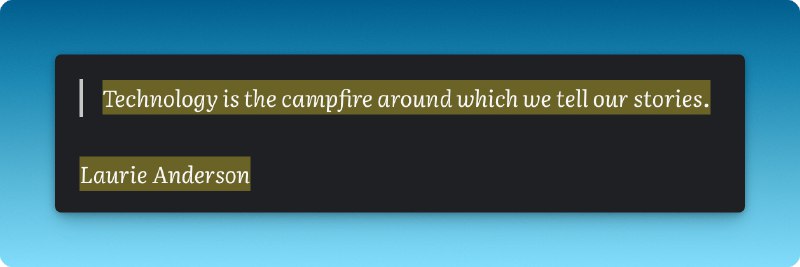 科技只是篝火，围绕着它，我们讲述我们的故事