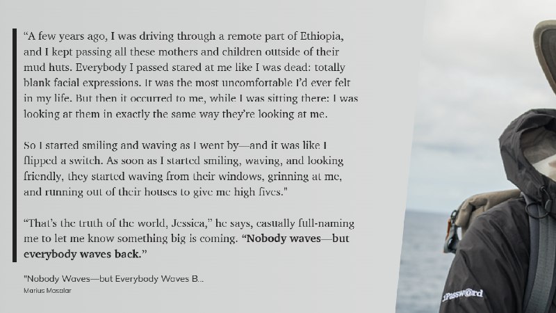 没人主动挥手，但每个人都会挥手回应