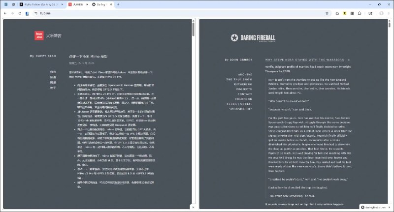 我复刻了 Daring Fireball 的博客主题，个人觉得非常漂亮，欢迎收藏使用