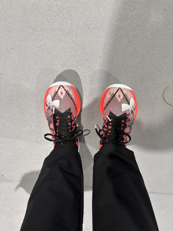 午饭后逛特卖，买了双 Under Armour Velociti Elite 2，炭板跑鞋，139，得物卖749via happy xiao