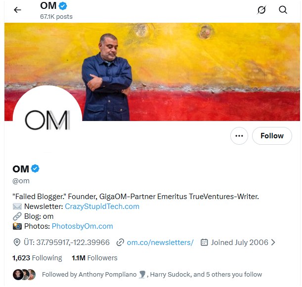 从 Jason Fried 的推文得知，OM 昨天去世了