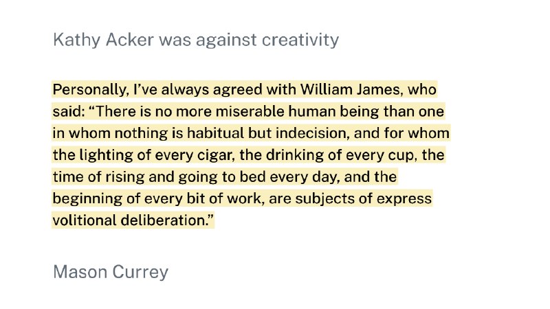 我个人一直赞同威廉·詹姆斯（William James）的观点