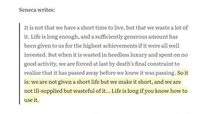 人生不短，只是我们浪费了它via 🥤 happy xiao